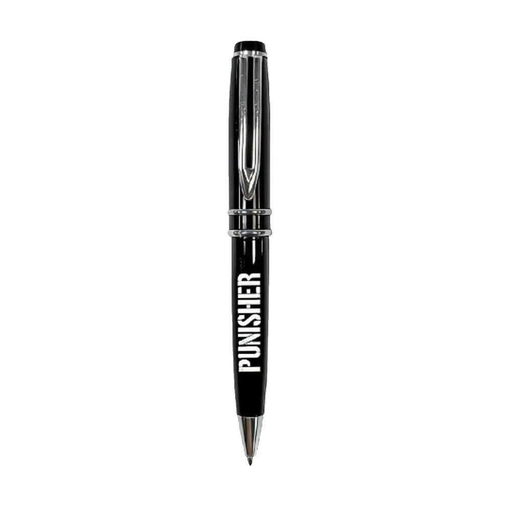Zwarte balpen met Punisher opdruk