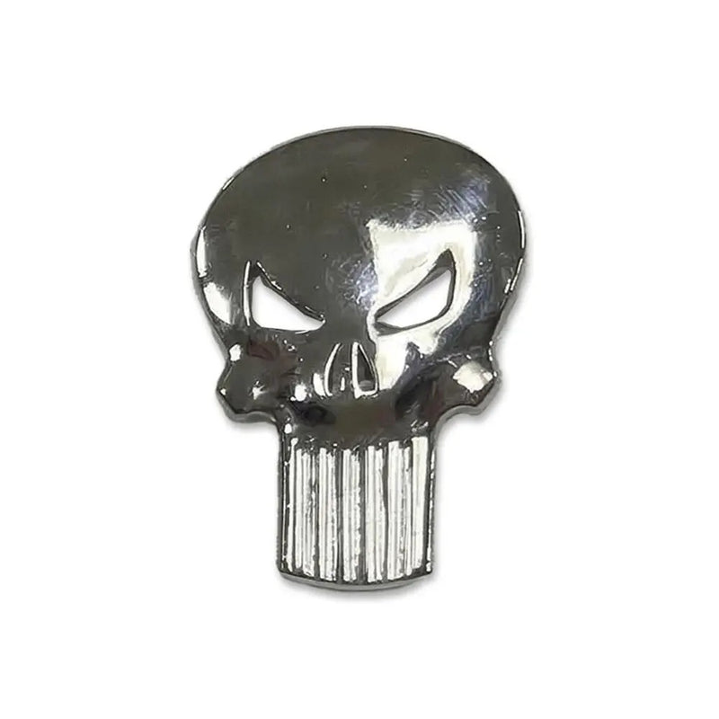 Zilverkleurige metalen pin met Punisher doodshoofd