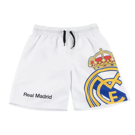 Real Madrid Zwembroek Jongens Wit - Officiële Zwemshort Merchandise