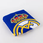 Real Madrid Poncho voor Kinderen – Blauw – 55 x 110 cm – Sneldrogende Kinderponcho met Capuchon – Officieel Gelicenseerd