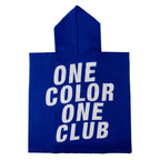 Real Madrid Poncho voor Kinderen – Blauw – 55 x 110 cm – Sneldrogende Kinderponcho met Capuchon – Officieel Gelicenseerd