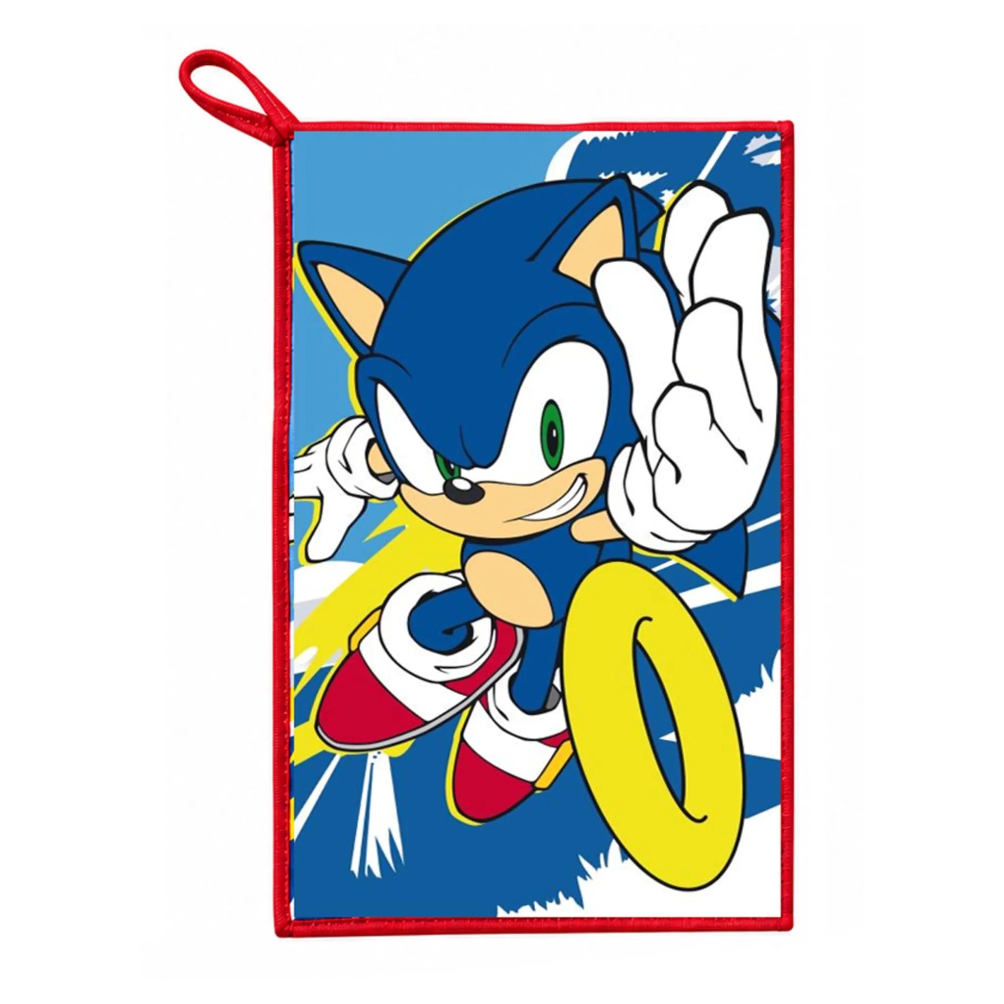 Sonic the Hedgehog Verzorgingsset met Toilettas, Drinkfles, Haarborstel en Handdoek – Officieel Gelicenseerd