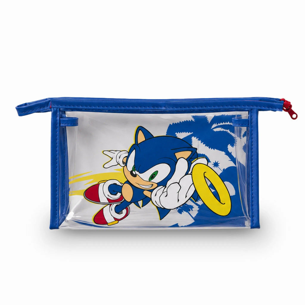 Sonic the Hedgehog Verzorgingsset met Toilettas, Drinkfles, Haarborstel en Handdoek – Officieel Gelicenseerd
