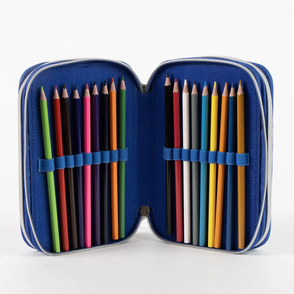 Sonic the Hedgehog Gevuld Etui 3 Vaks – 46 Delig – 3D Ring Design – Officieel Gelicenseerd