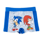Sonic the Hedgehog Zwembroek Jongens – Blauw Wit – Officieel Gelicenseerd