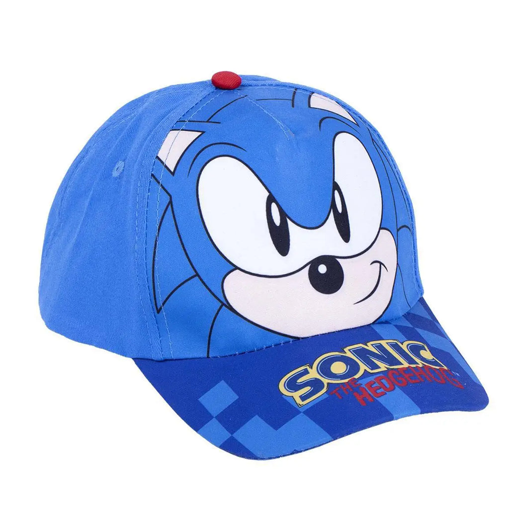 Sonic the Hedgehog Pet en Zonnebril Set – Blauw – UV400 Bescherming – Verstelbare Kinderpet Zomer