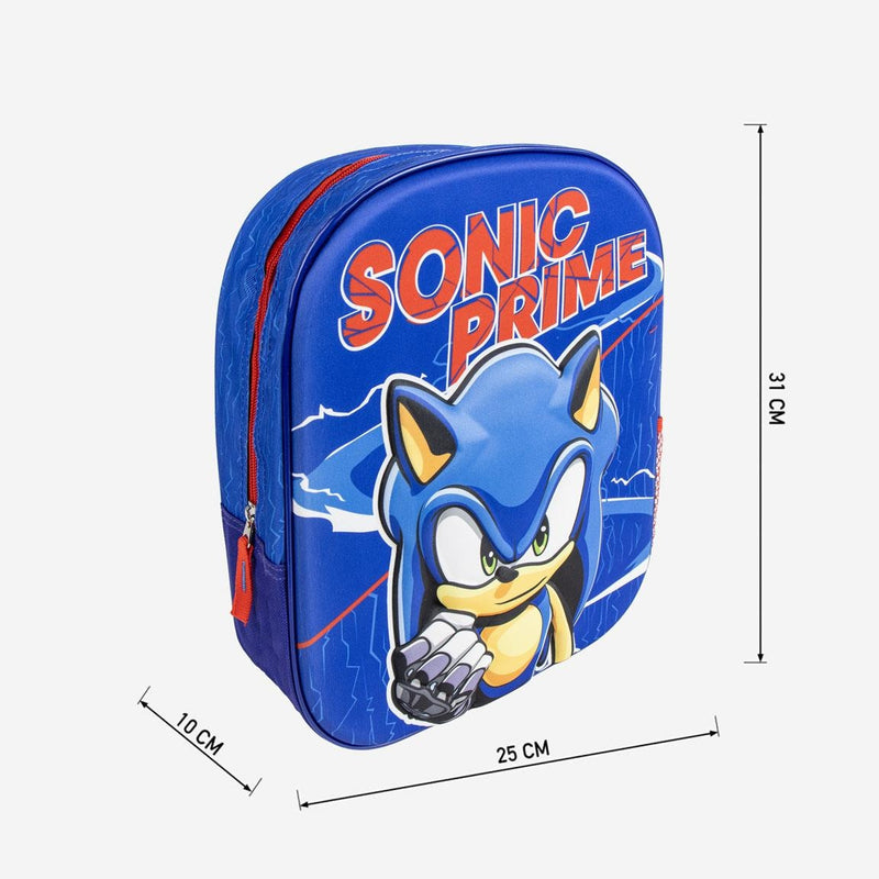 Sonic the Hedgehog Prime Backpack Jungen Mädchen - Höhe 31cm