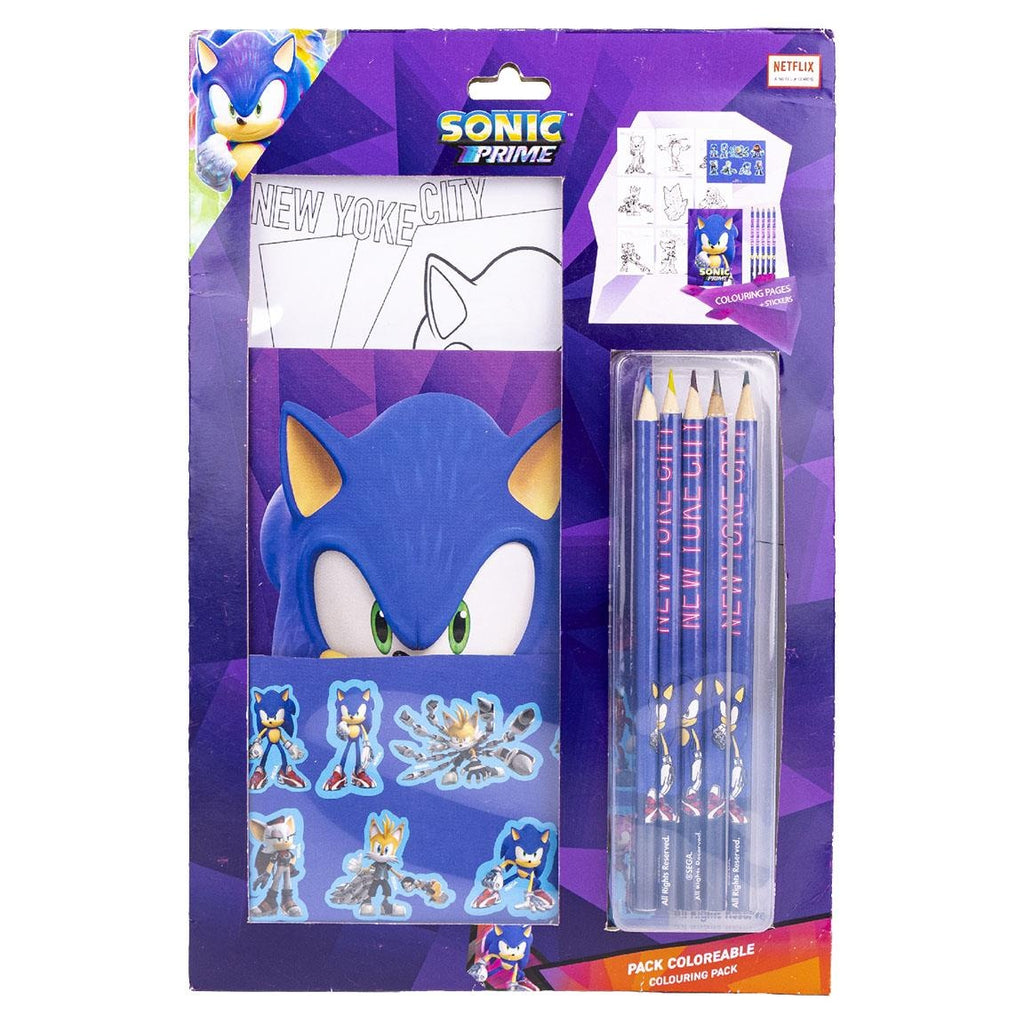 Sonic Prime Zeichnungsset Farben - 16 Stück