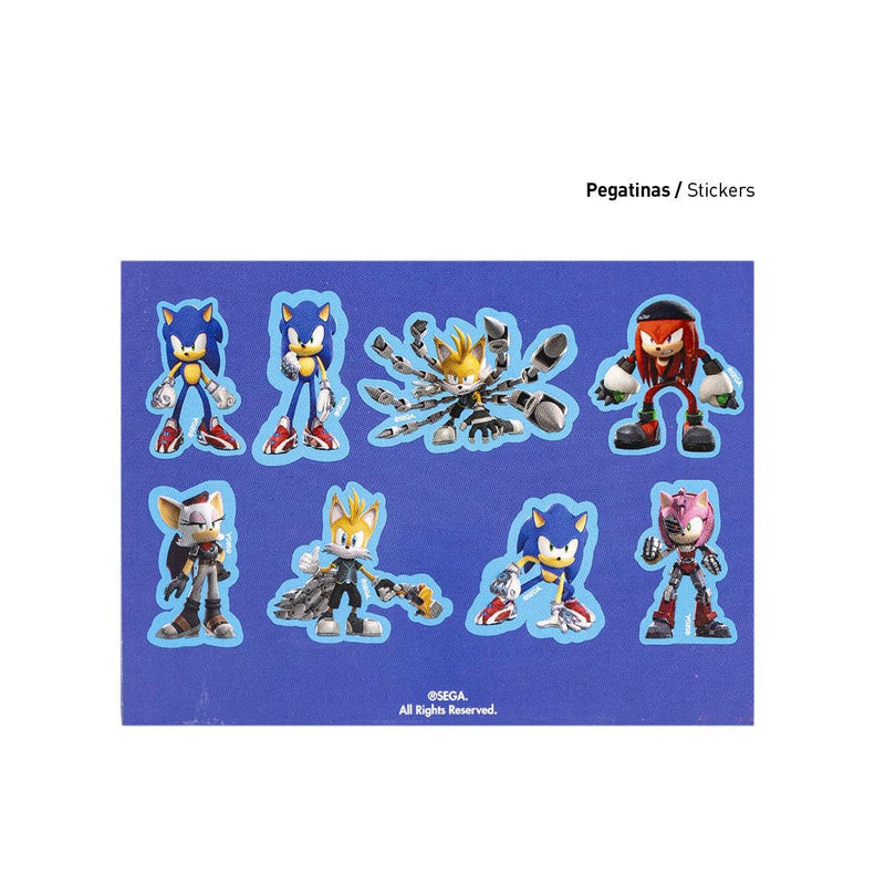 Sonic Prime Tekenset Tekenen Kleuren - 16 pieces