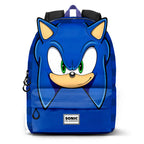 Sonic the Hedgehog Rugzak 2 Vakken Premium Quality - Hoogte 34cm