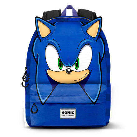 Sonic the Hedgehog Rugzak 2 Vakken Premium Quality - Hoogte 34cm