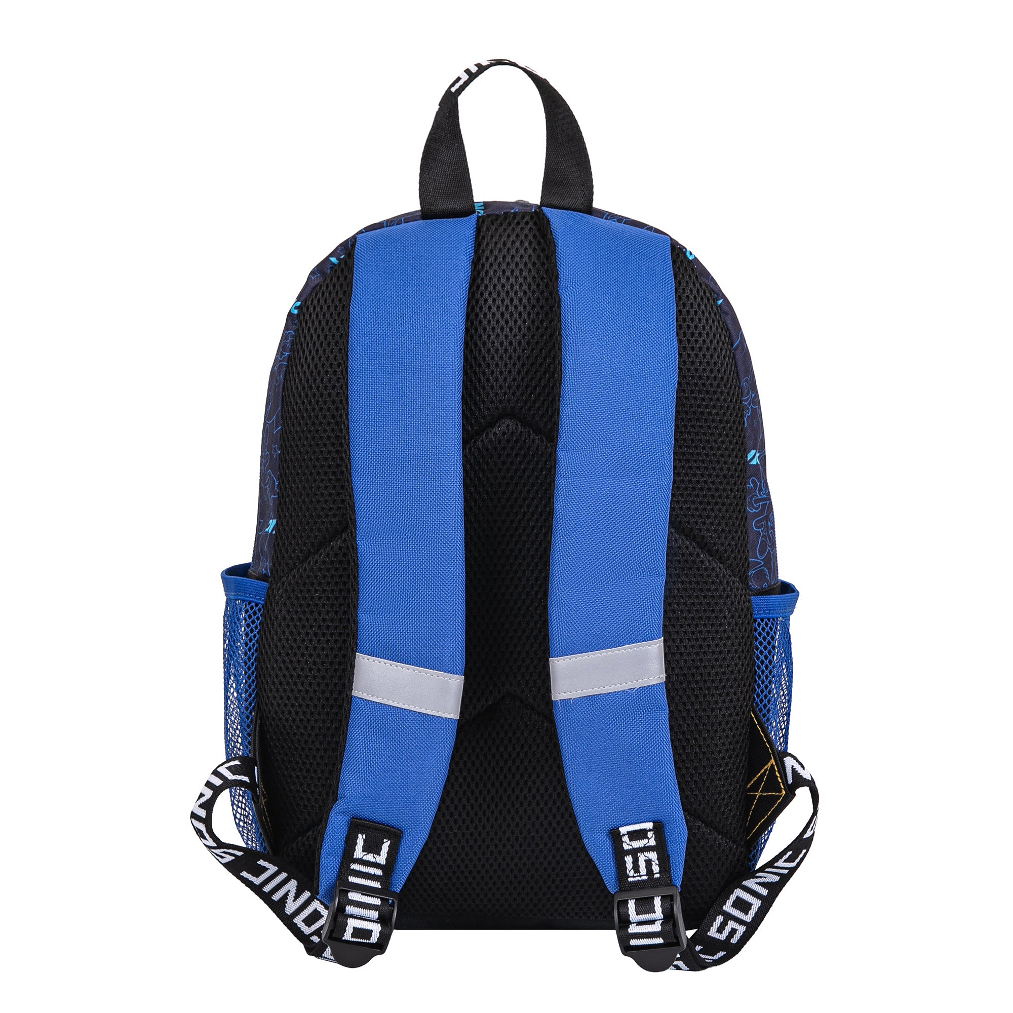 Sonic the Hedgehog Backpack for Kids – Blue Black – Boys' School Bag – Height 37cm