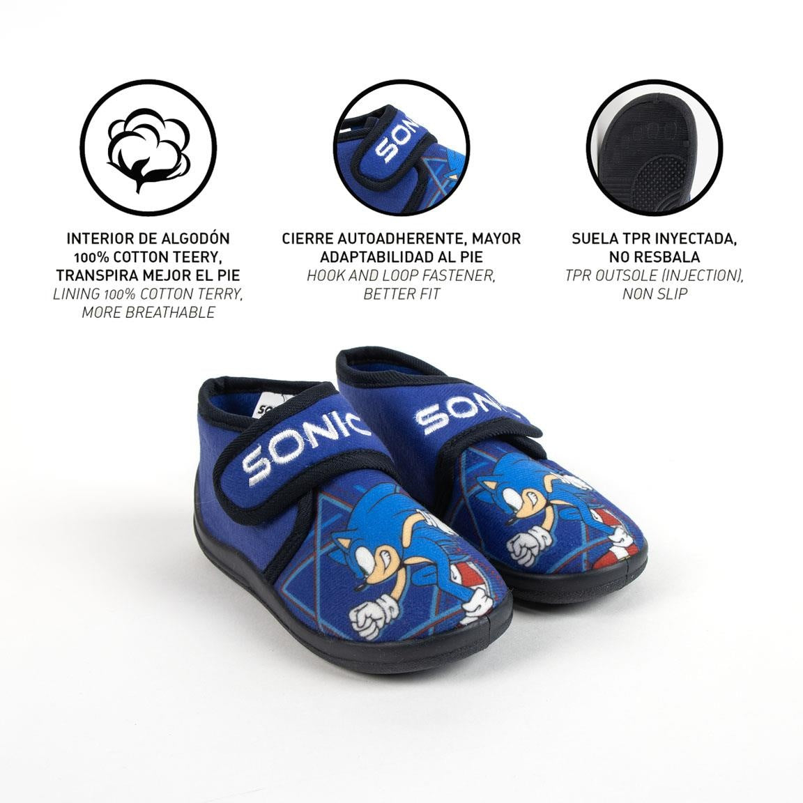Sonic the Hedgehog Slippers Slippers Boys Girls - Gotta Go Fast