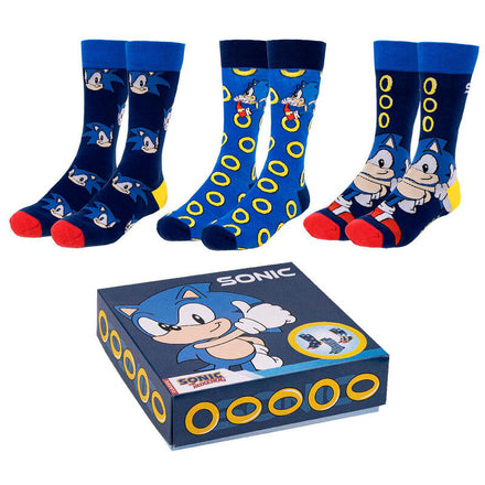 Sonic the Hedgehog Sokken Cadeauverpakking - Maat 35-41
