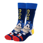Sonic the Hedgehog Socks - 3 Pairs Gift Package - Size 40-46