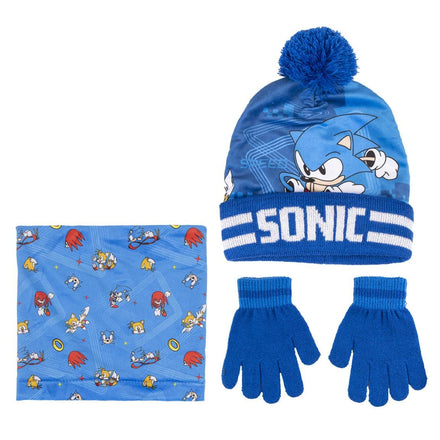 Sonic the Hedgehog Winterset Muts Handschoenen Sjaal