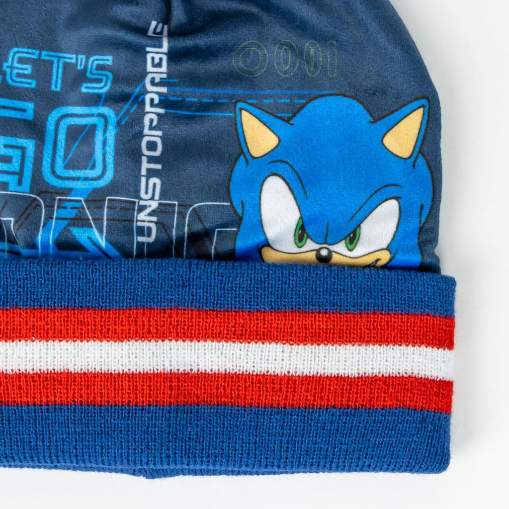 Sonic the Hedgehog Winterset Muts Sjaal en Handschoenen Jongens
