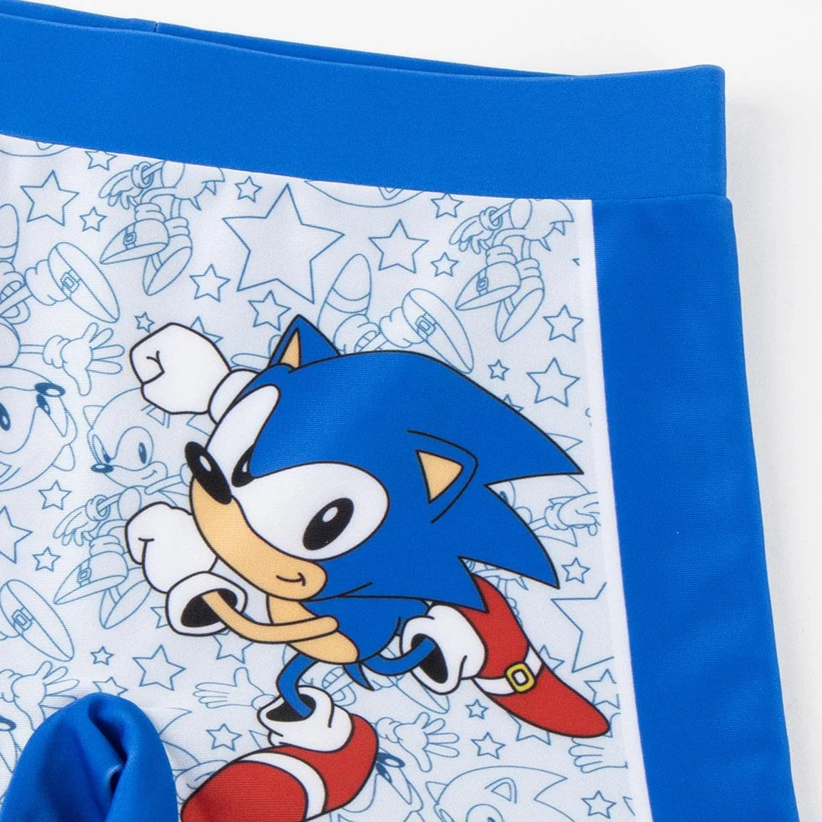 Sonic the Hedgehog Zwembroek Jongens – Blauw Wit – Officieel Gelicenseerd