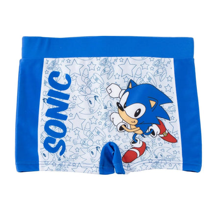 Sonic the Hedgehog Zwembroek Jongens – Blauw Wit – Officieel Gelicenseerd