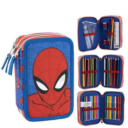 Marvel Spiderman Gevuld Etui 3 Vaks – Officieel Gelicenseerd