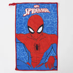 Spiderman Verzorgingsset Jongens met Transparante Toilettas Handdoek Haarborstel en Hervulbaar Flesje Officieel Gelicenseerd