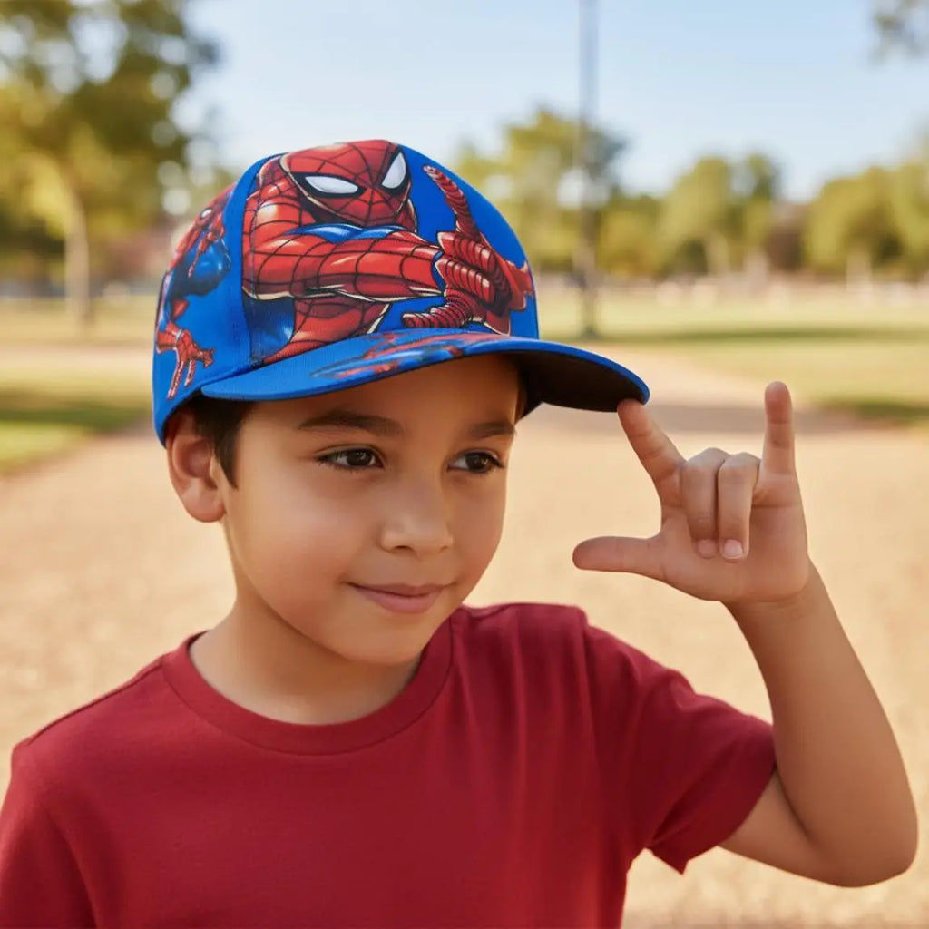 Spiderman Cap – Blue – Kids