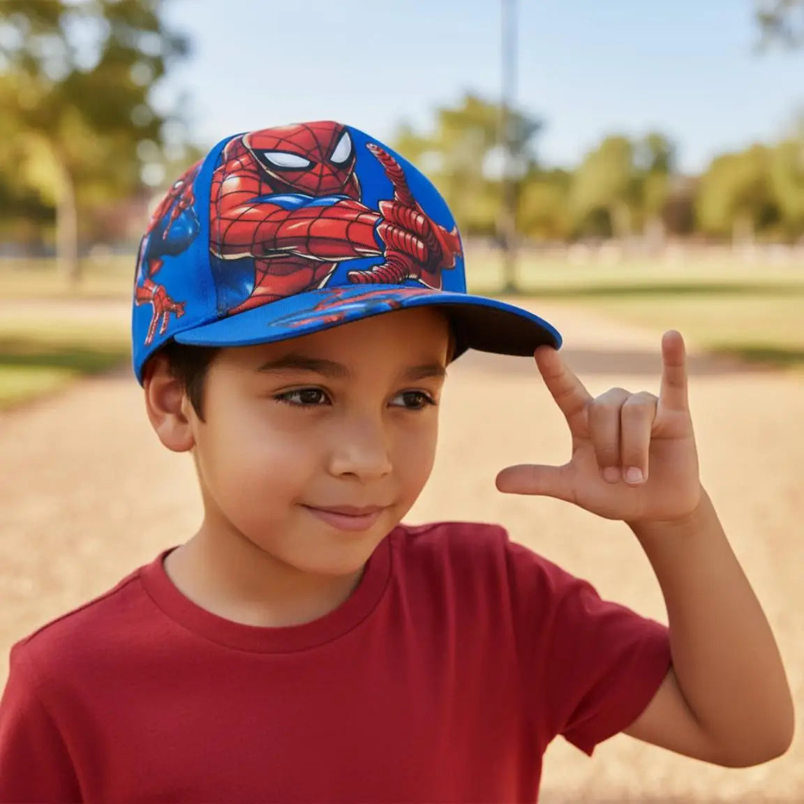Spiderman Cap – Blue – Kids