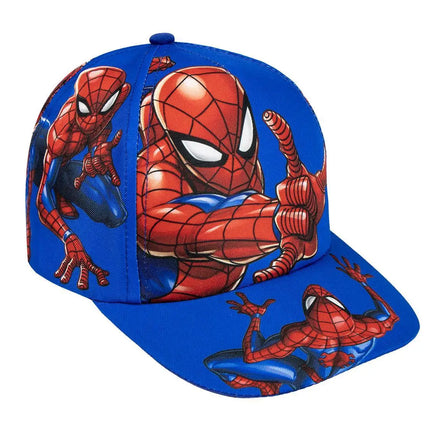 Marvel Spiderman Pet Blauw – Kinderpet – Verstelbaar – Officieel Gelicenseerd
