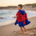 Spiderman Poncho Jongens – Marvel Strandponcho met Capuchon – Kinder Handdoek Poncho Sneldrogend – Strand Zwembad Vakantie