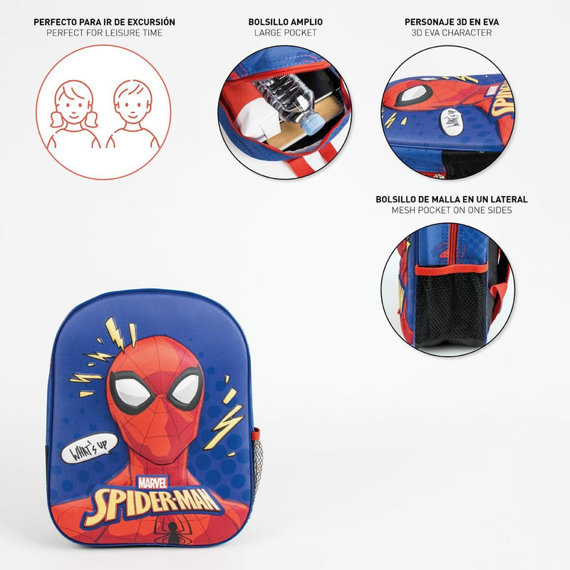 Spiderman Rugzak Jongens Meisjes - Hoogte 31cm