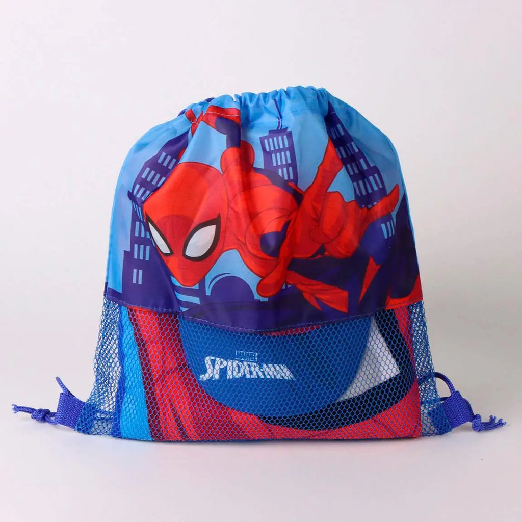 Spiderman Strand Set Tasche Handtuch Cap