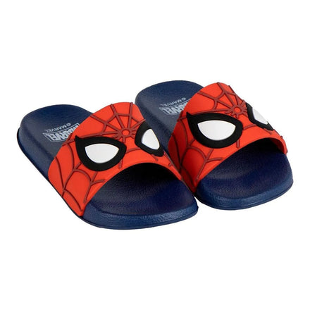 Spiderman Slippers Jongens - Marvel Badslippers - Antislip Zwembad Slippers - Blauw/Rood - Officieel Gelicenseerd