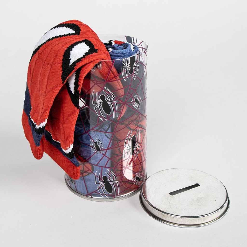 Spiderman Socks in Money Box - 4 Pairs of Socks Boys Girls