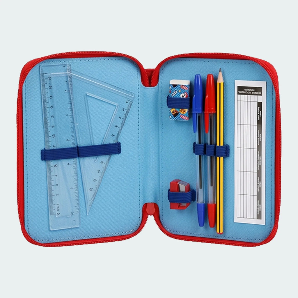 Spidey Gevulde Etui 3 Vaks – 46 Delig – 3D Logo – Officieel Gelicenseerd