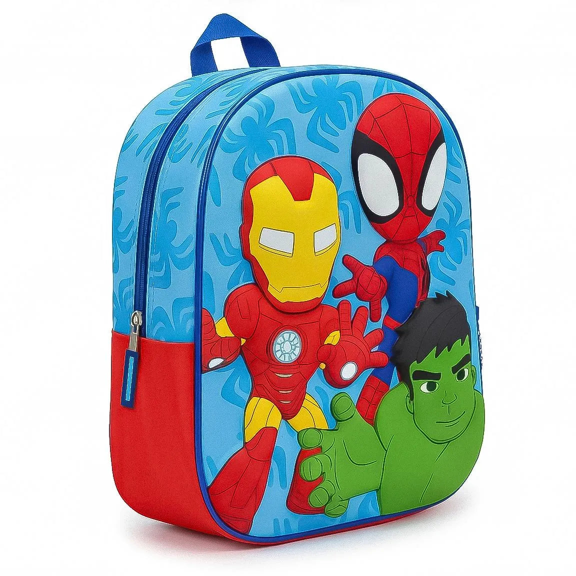 Marvel Spidey and His Amazing Friends Rugzak Jongens 3D Blauw Rood Met Zijvak