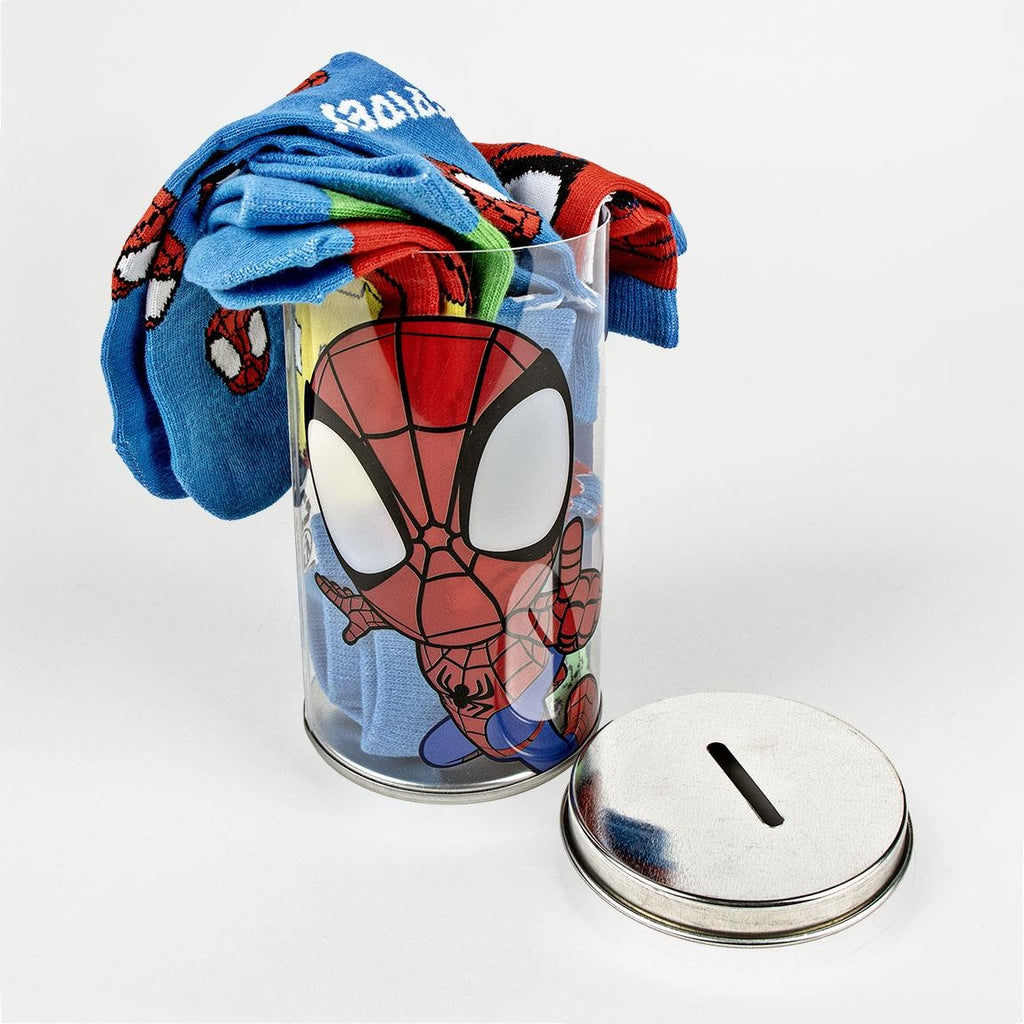 Spidey und seine erstaunlichen Freunde Socken in Spardose - 4 Paare