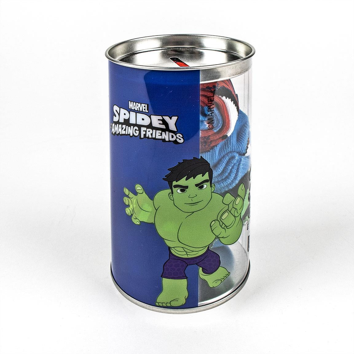 Spidey und seine erstaunlichen Freunde Socken in Spardose - 4 Paare