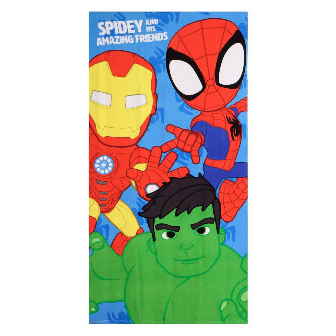 Spidey Strandlaken – 70x140 cm – Polyester – Sneldrogend – Lichtgewicht – Spidey and his Amazing Friends