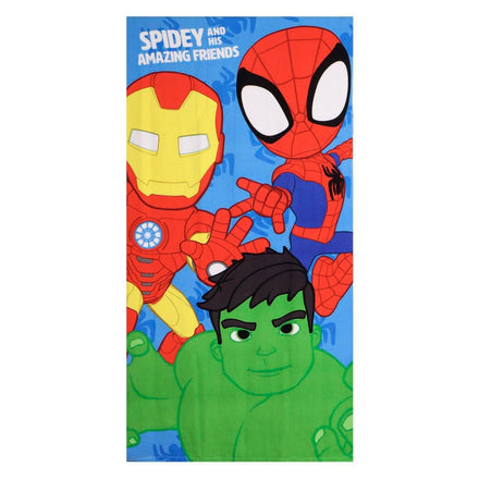 Spidey Strandlaken – 70x140 cm – Polyester – Sneldrogend – Lichtgewicht – Spidey and his Amazing Friends