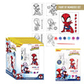 Spidey Paint by Numbers Verfset – Marvel Spidey and His Amazing Friends – 6 Pagina’s + Verf & Kwast