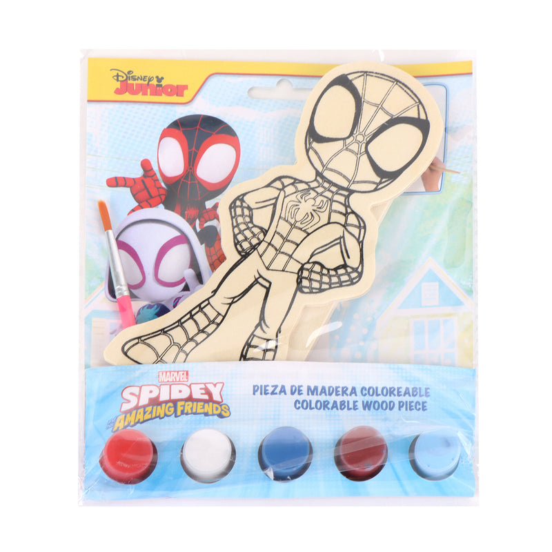 Spidey Verfset Kind – Spider-Man Houten Knutselset – Marvel Creatief Speelgoed