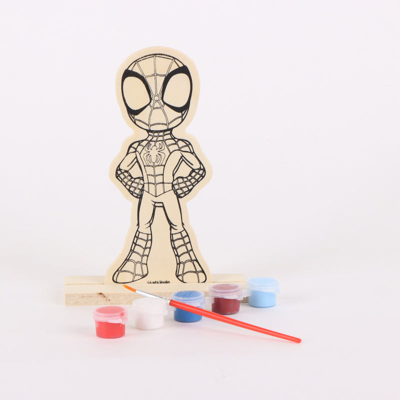 Spidey Verfset Kind – Spider-Man Houten Knutselset – Marvel Creatief Speelgoed