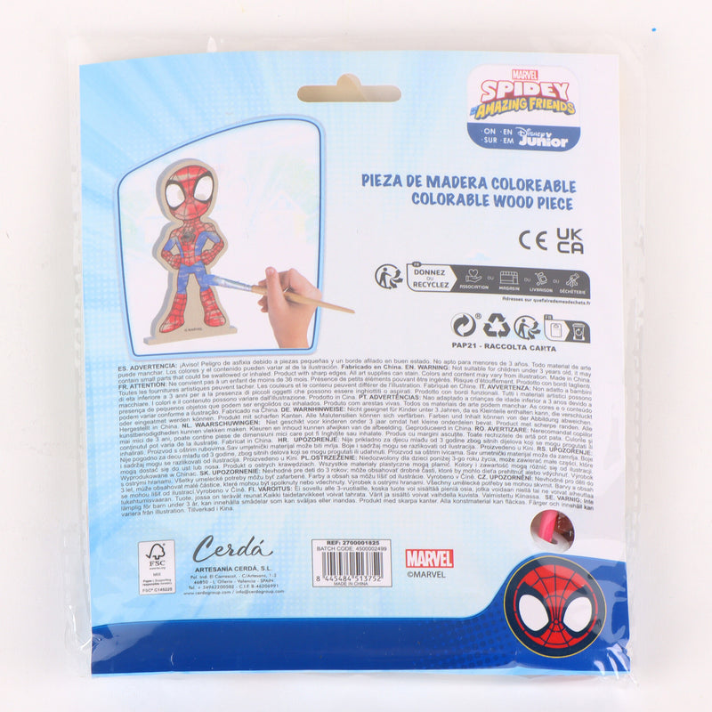 Spidey Verfset Kind – Spider-Man Houten Knutselset – Marvel Creatief Speelgoed