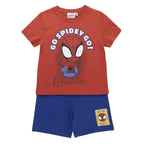 Spidey Zomerset Jongens – T-shirt en Korte Broek Set – Kinder Kledingset Zomer – Marvel Spidey Outfit – Rood Blauw