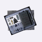 Star Wars Laptophoes Set 4-delig - Notitieboek, Pen & Stickers - Grijs