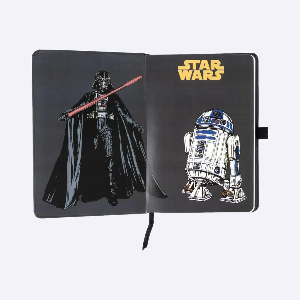 Star Wars Laptophoes Set 4-delig - Notitieboek, Pen & Stickers - Grijs