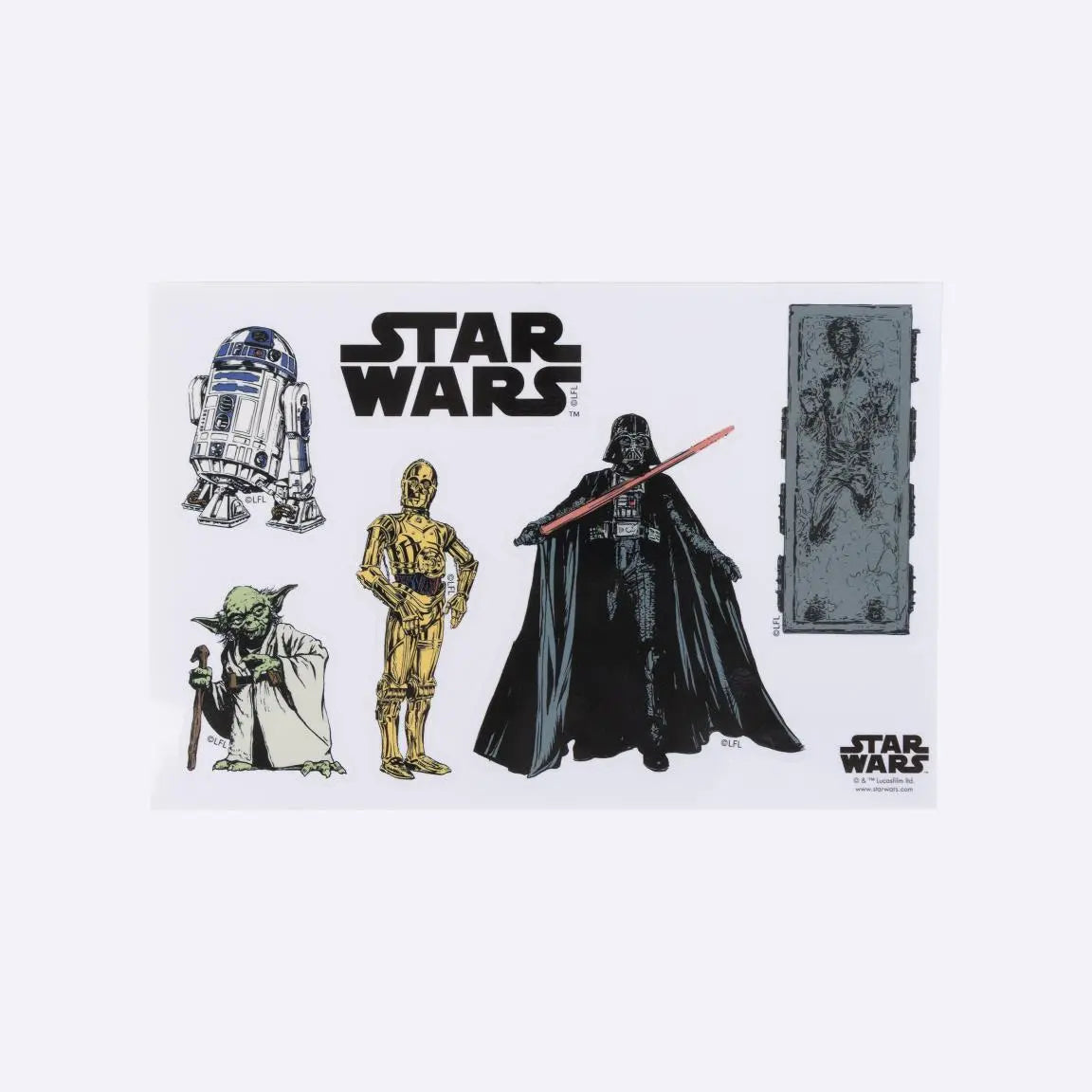 Star Wars Laptophoes Set 4-delig - Notitieboek, Pen & Stickers - Grijs