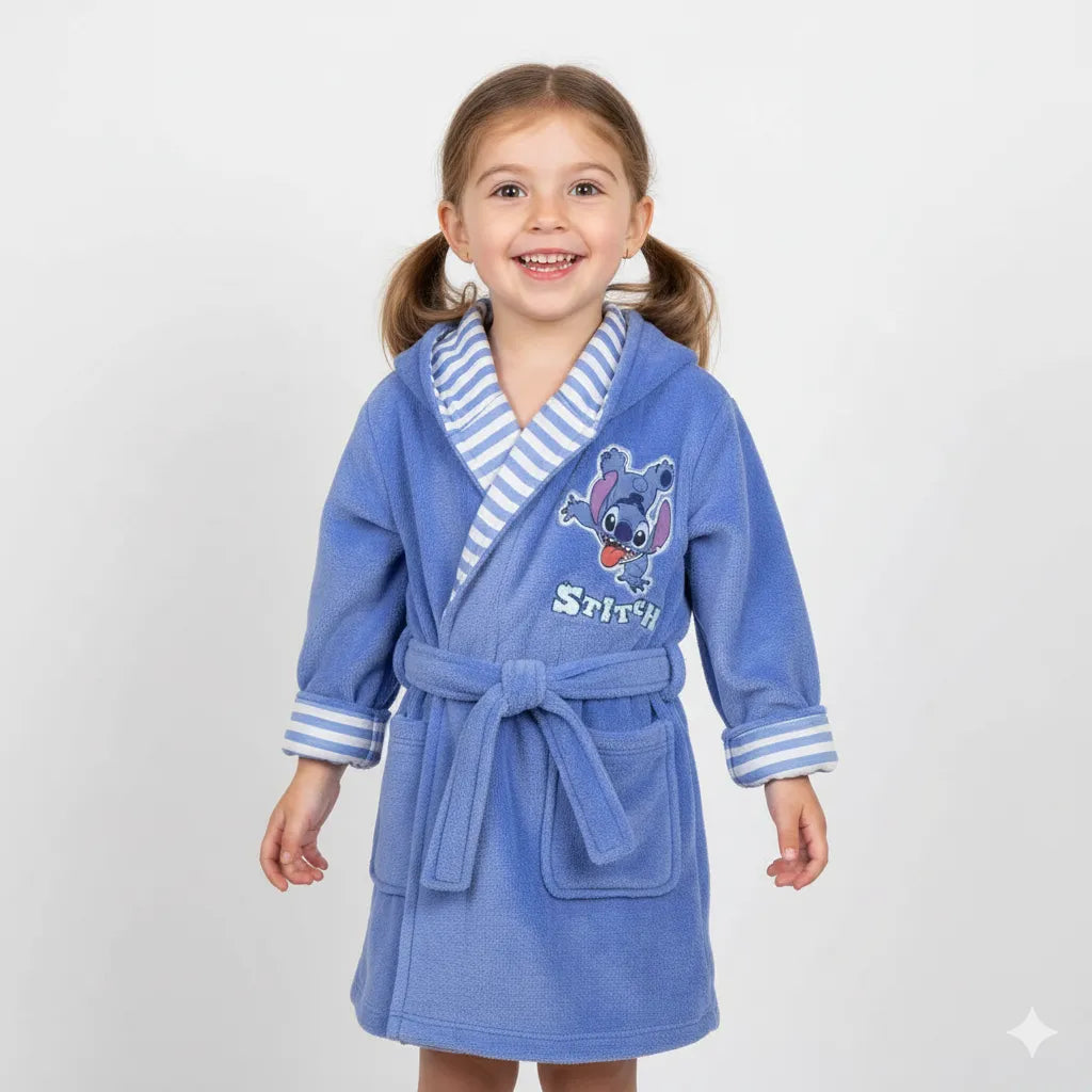 Disney Stitch Badjas Meisjes Jongens Blauw
