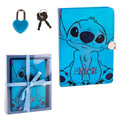Disney Stitch Dagboek - Met Slot - Glimmend - Cadeauverpakking