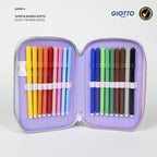 Stitch & Angel Etui Kind – 3-vaks Gevuld Tekenetui – Knutselen & Tekenen – Meisjes